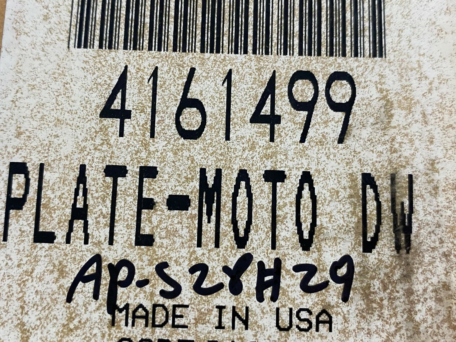 4161499 OEM Whirlpool Plate Moto DW New Genuine — thumbnail 6